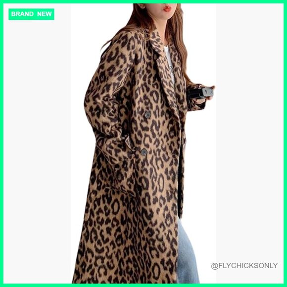 Jackets & Blazers - Wool Blend Long Pea Coat Double Breasted Notched Lapel Trench Overcoat